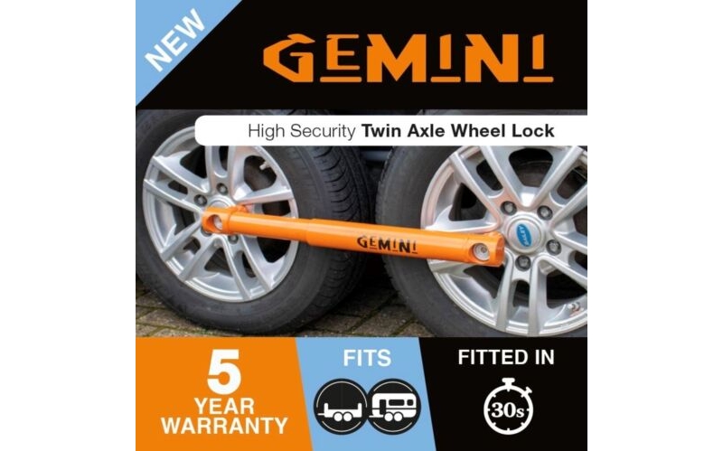 gemini twin wheel caravan-trailer lock